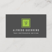 Aangepaste kleuromslag voor thuiszorg Gardener lan Visitekaartje (Voorkant)