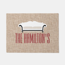 Aangepaste kleuromte deurmat