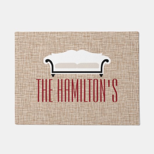 Aangepaste kleuromte deurmat (Voorkant)