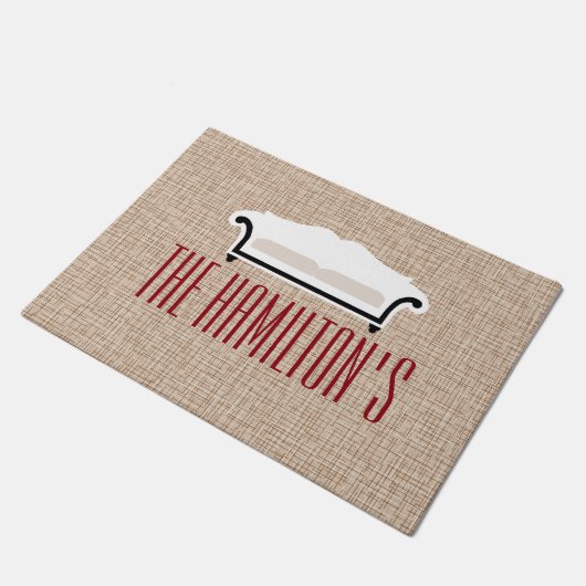 Aangepaste kleuromte deurmat (Schuin)