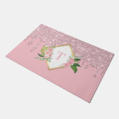 Aangepaste kleuromvang voor glitterhuisjes deurmat (Schuin)