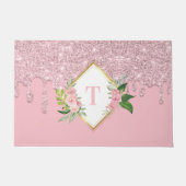 Aangepaste kleuromvang voor glitterhuisjes deurmat (Voorkant)