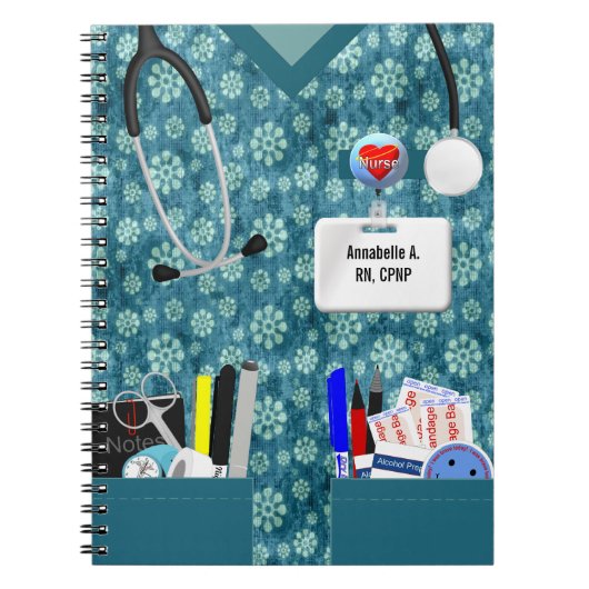 Aangepaste kleuromvang voor verpleegnotebooks notitieboek (Voorkant)