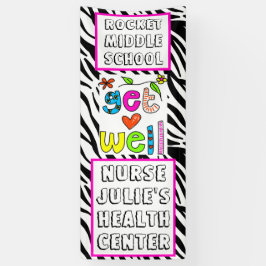 Aangepaste kleuropening voor schoolverpleegsters spandoek