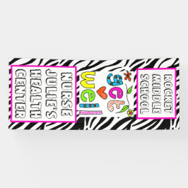 Aangepaste kleuropening voor schoolverpleegsters spandoek