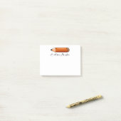 Aangepaste kleurpotlood voor leraar, Uniek geperso Post-it® Notes (Op bureau)