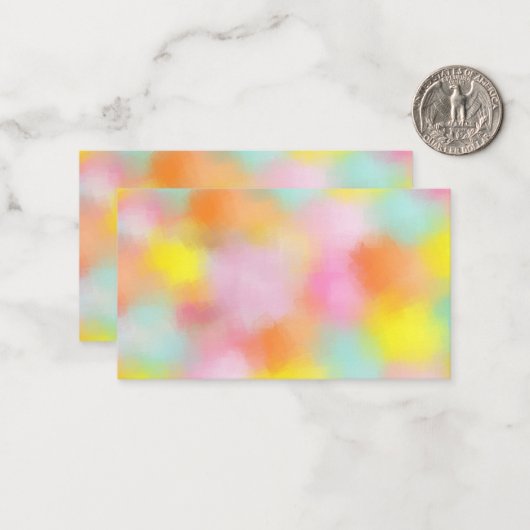 Aangepaste Kleurrijke Abstracte Blank Sjabloon Ele (Voorkant / Achterkant in situ)