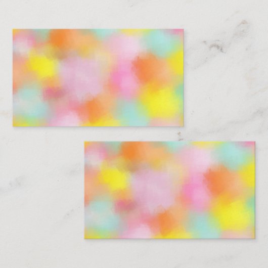 Aangepaste Kleurrijke Abstracte Blank Sjabloon Ele (Voorkant / Achterkant)