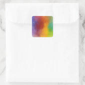 Aangepaste Kleurrijke Abstracte Kunst Trendy Moder Vierkante Sticker (Tas)