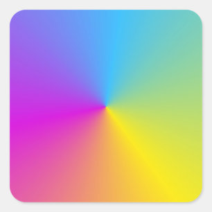 Aangepaste Kleurrijke Abstracte Lege Sjabloon Roze Vierkante Sticker