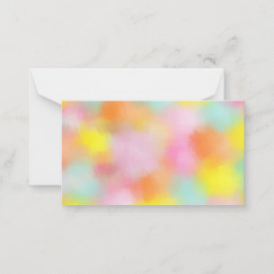 Aangepaste Kleurrijke Abstracte Lege Template Eleg Notitiekaartje