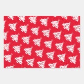 Aangepaste, kleurrijke bladen voor kerstinpakken inpakpapier vel (Voorkant)