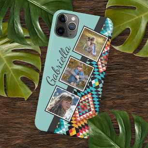 Aangepaste Kleurrijke Classy Southwestern Mozaïek  iPhone 11Pro Max Hoesje