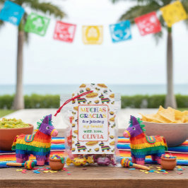 Aangepaste Kleurrijke Dia de los Muertos & Fiesta Cadeaulabel