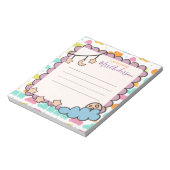 Aangepaste kleurrijke een notitie van Schattige Te Notitieblok (Linkerzijde)