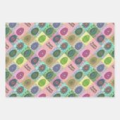 Aangepaste Kleurrijke Eieren Abstract Patroon Pase Inpakpapier Vel (Voorkant 2)