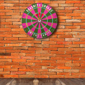 Aangepaste kleurrijke familienaam Cabine Vastgeste Dartbord