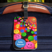 Aangepaste, kleurrijke, fijne glimlachen klusbubel