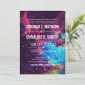 Aangepaste kleurrijke foto-galaxy Weddenschap Kaart (Staand voorkant)