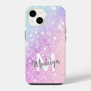 Aangepaste Kleurrijke Glitter Iriserend Elegant iPhone 14 Hoesje