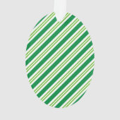 Aangepaste kleurrijke gradiënt achtergrond groen X Ornament (achterkant)