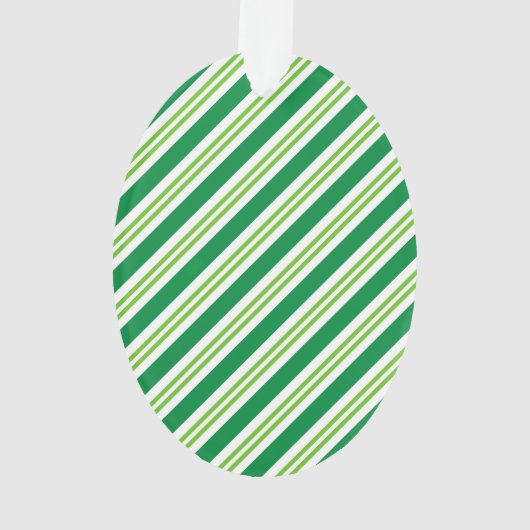 Aangepaste kleurrijke gradiënt achtergrond groen X Ornament (achterkant)