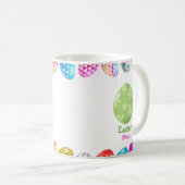 Aangepaste kleurrijke Happy Easter Eggs Coffee Mok (Voorkant rechts)