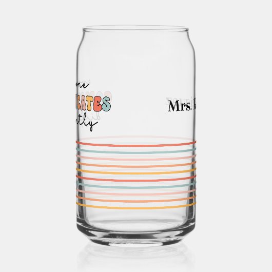 Aangepaste kleurrijke iedereen communiceert anders blikvorm glas (Links)