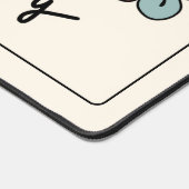 Aangepaste kleurrijke iedereen communiceert anders bureaumat (Hoek)