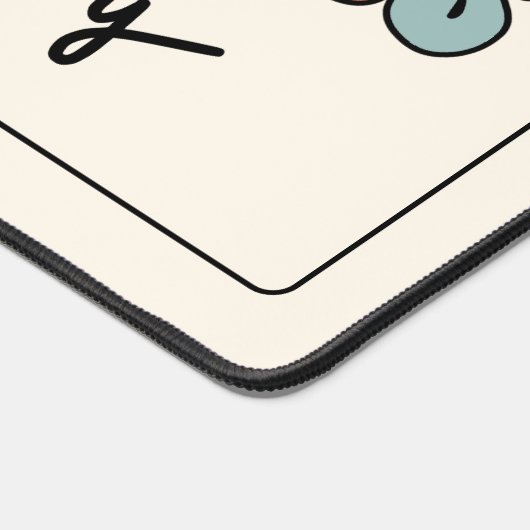 Aangepaste kleurrijke iedereen communiceert anders bureaumat (Hoek)