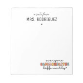 Aangepaste kleurrijke iedereen communiceert anders notitieblok (Voorkant)