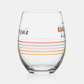 Aangepaste kleurrijke iedereen communiceert anders wijnglas zonder voet (Rechts)