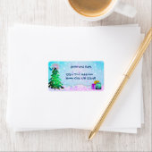 Aangepaste kleurrijke kerstboom en Cadeaus Etiket (Insitu)