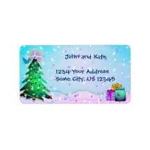 Aangepaste kleurrijke kerstboom en Cadeaus