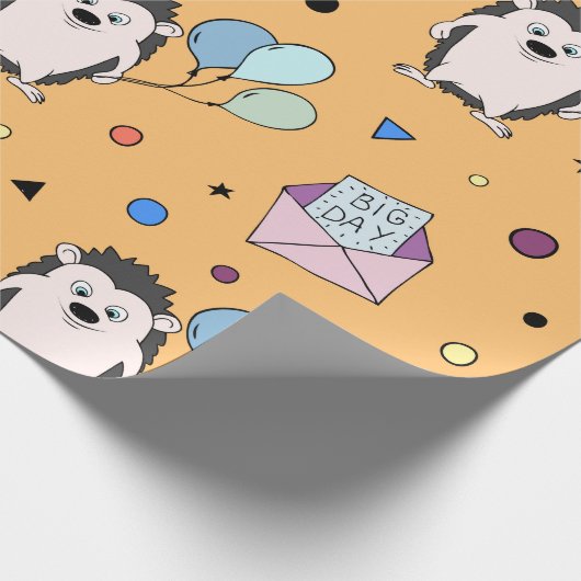 Aangepaste kleurrijke Kind verjaardag Cadeaupapier (Hoek)