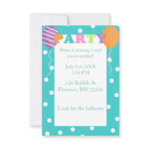 Aangepaste kleurrijke kinderen Birthday Party nodi