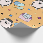 Aangepaste kleurrijke kinderverjaardag cadeaupapier (Hoek)