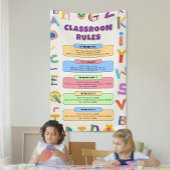 Aangepaste kleurrijke klassikale regels van de ler spandoek