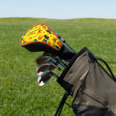 Aangepaste Kleurrijke Kunst Monogram Uw Initiële N Golfheadcover (Insitu)