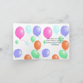 Aangepaste Kleurrijke Leeuw Thema Verjaardag Kaart (Binnen)