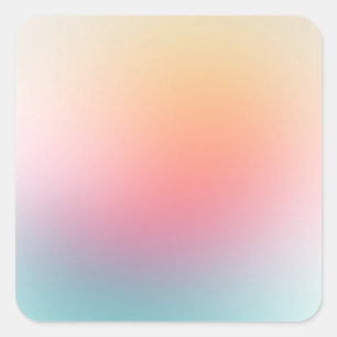 Aangepaste Kleurrijke Lege Sjabloon Rood Roze Blau Vierkante Sticker