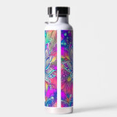 Aangepaste  kleurrijke, levendige Lotus Flowers Waterfles (Rechts)