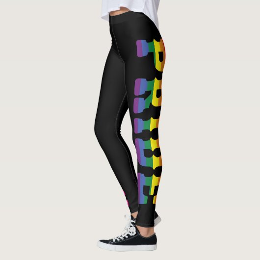 Aangepaste Kleurrijke LGBTQ + Rainbow Pride NEW YO Leggings (Links)