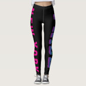 Aangepaste Kleurrijke LGBTQ + Rainbow Pride NEW YO Leggings (Voorkant)