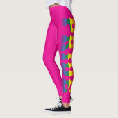 Aangepaste kleurrijke LGBTQ + Rainbow Pride SAN FR Leggings (Links)