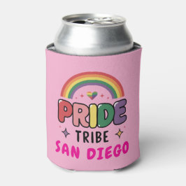 Aangepaste Kleurrijke LGBTQ + Rainbow Pride Tribe Blikjeskoeler