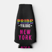 Aangepaste Kleurrijke LGBTQ + Rainbow Pride Tribe Flesjeskoeler (Voorkant)
