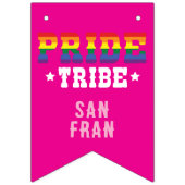 Aangepaste Kleurrijke LGBTQ + Rainbow Pride Tribe Vlaggetjes (Eerste vlag)