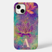 Aangepaste kleurrijke Lotus Flowers Case-Mate iPhone Case (Achterkant)