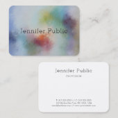 Aangepaste kleurrijke moderne Abstracte elegante S Visitekaartje (Voorkant / Achterkant)